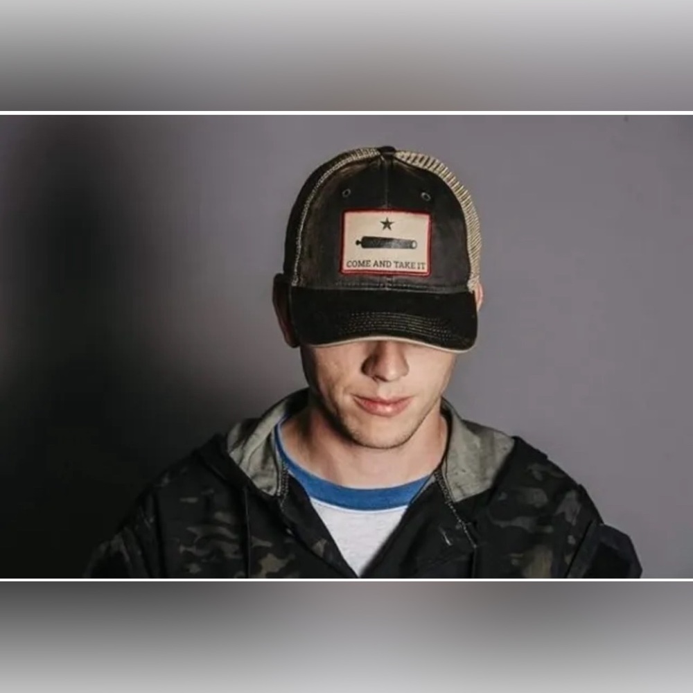 ADULT BEIGE GRUNT STYLE COME AND TAKE IT SNAPBACK Trucker HAT - NWT One Size